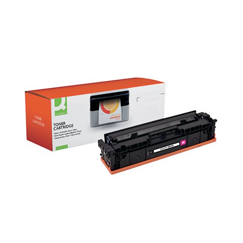 OBW2413A | This Q-Connect HP 216A compatible magenta laserjet toner cartridge can be relied on to produce even coverage and a high gloss finish. The Q-Connect compatible toner cartridge will provide accurate and detailed printing of the highest quality, easy to install with an impressive page yield per cartridge. Compatible with HP Color LaserJet Pro MFP M182n, MFP M183fw.