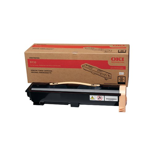 Oki B930 Laser Black Toner (For use with B930 Printers) 01221601