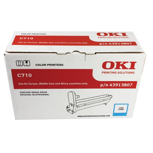 Oki C710 Cyan Image Drum (15000 Page Capacity) 43913807