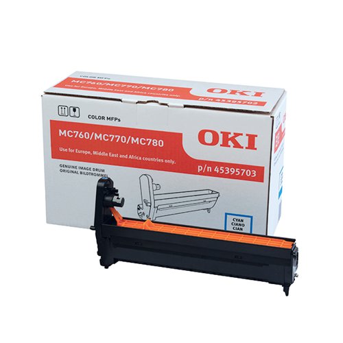 Oki MC760/MC770/MC780 Imaging Unit Cyan (Capacity: 30,000 pages) 45395703