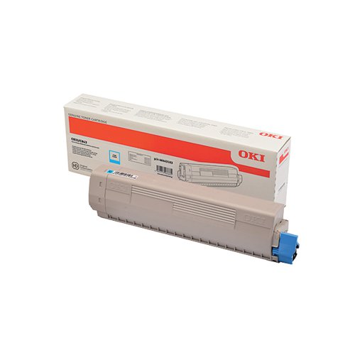 Oki C833 Cyan Toner 843 (10,000 Page Capacity) 46443103 OK06683 Buy online at Office 5Star or contact us Tel 01594 810081 for assistance