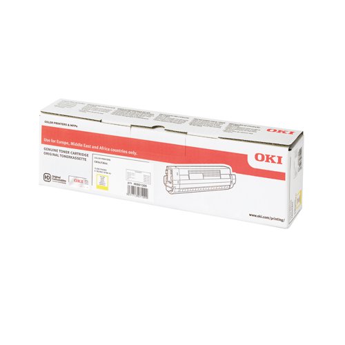 Oki C834/844 HY Laser Cartridge Yellow 46861305 OK07109 Buy online at Office 5Star or contact us Tel 01594 810081 for assistance