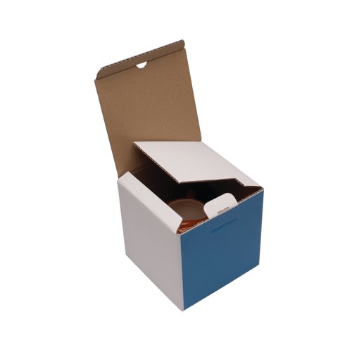 PB02284 | Made from durable 180gsm white Kraft single wall corrugated board, this GoSecure Size A Post Box is ideal for shipping, packaging, transportation and storage. Quick and easy to construct with a pop-up style and featuring an integral lid with a strip of finger lift tape to secure the package, these boxes are ready to use almost instantaneously. This pack contains 20 boxes.