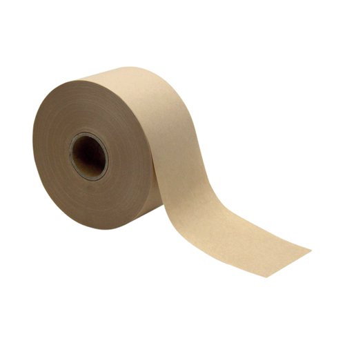60GSM 12 x ROLLS OF PLAIN STRONG GUMMED PAPER WATER ACTIVATED TAPE 48mm x 200M 
