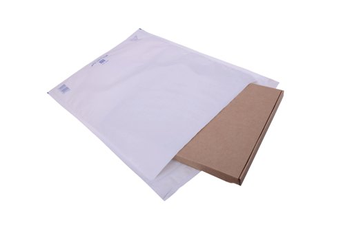 Ampac Envelopes 340x445mm Extra Strong Polythene Padded Bubble Lined White (Pack of 50) KSB-5