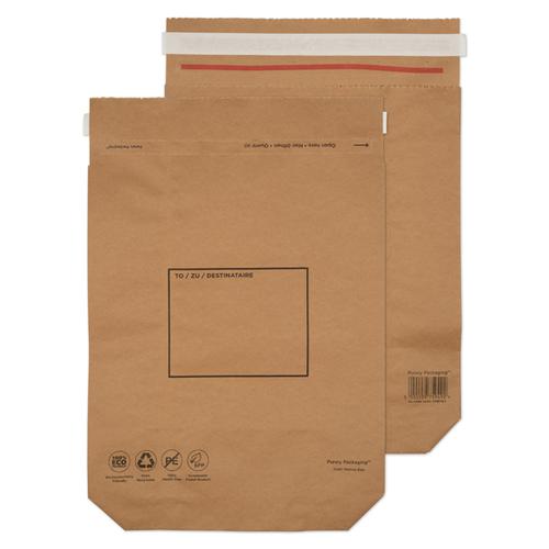 GoSecure Kraft Paper Mailer Bags 420x340x80mm (Pack of 100) KMB1164