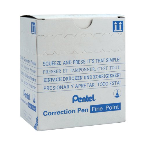 Pentel Micro Correct Correction Pen (Pack of 12) ZL31-W - PE04055