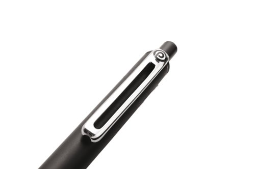 These black retractable Pentel iZee ballpoint pens are perfect for everyday writing. They have an attractive honeycomb fingergrip and low viscosity ink to help you write smoothly. They have a 1.0mm nib and a strong metal clip for attaching your pen to a pocket or notebook.