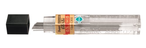 PE100HB Pentel 0.5mm HB Mechanical Pencil Lead (Pack of 144) C505-HB