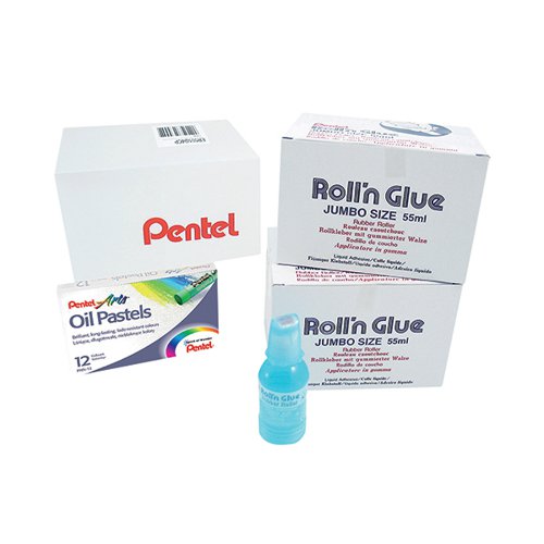 Pentel Roll n Glue Class Pack (Pack of 24) ER501/24CP PE13444