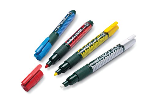 Pentel Liquid Chalk Marker Chisel Tip Assorted (Pack of 4) SMW26/4-BCGW - Pentel Co - PE13751 - McArdle Computer and Office Supplies