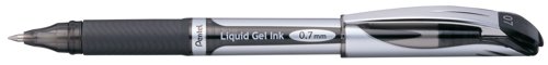 Pentel EnerGel Xm Rollerball Pen Medium Black (Pack of 12) BL57-A - Pentel Co - PE19759 - McArdle Computer and Office Supplies