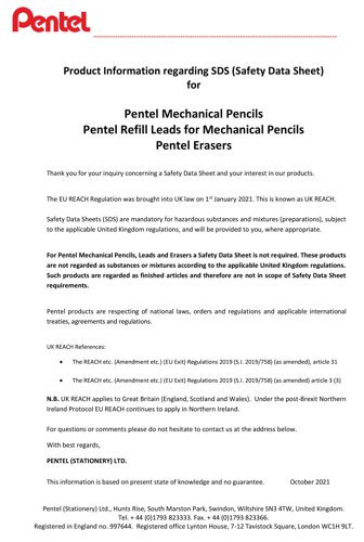 PE99859 Pentel Sharplet Automatic Pencil 0.5mm HB (Pack of 12) A125-A