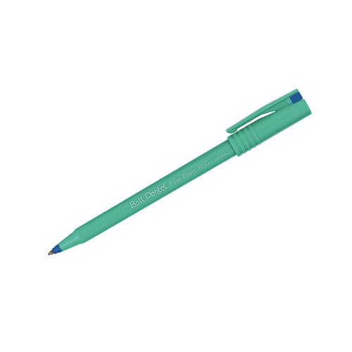 Pentel Ball Rollerball Pen Medium Blue (Pack of 12) R50-C