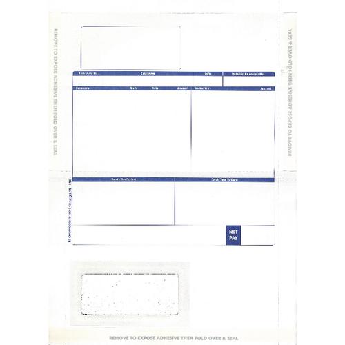 Pegasus Compatible 1-Part Hand-Seal Laser Payslip Mailer MS29S (Pack of 500)