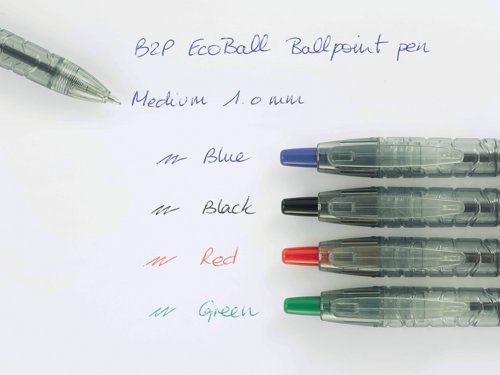Pilot B2P Ecoball Ballpoint Med Black (Pack of 10) 4902505621581 PI21581 Buy online at Office 5Star or contact us Tel 01594 810081 for assistance