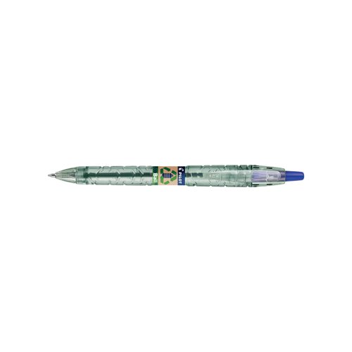 This retractable, refillable ballpoint pen offers great writing comfort with a smooth-flowing ink. An effective, fun, and highly innovative way to take part in the fight against sea pollution. Together, we can make a difference and help save our planet's resources. By producing a Begreen B2P Ecoball ballpoint pen with recycled plastic, Pilot is reducing the carbon footprint of the pen compared to the same pen produced without recycled plastic. But it does not stop there, by refilling it at least 3 times, you would be offsetting the carbon dioxide emissions too. From the manufacturing through to the end of the product life, it is estimated that buying this Begreen pen and refilling it 3 times reduces the total environmental impact of the pen by -85%*** compared to buying an additional 3 new pens. A small gesture can make a significant difference in our fight against climate change!