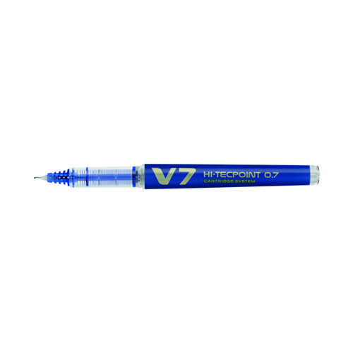 Pilot V7 Cartridge Rollerball Pen Medium Line Blue (Pack of 10) 4902505442889