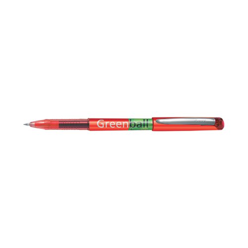 Pilot Greenball Begreen Rollerball Pen Medium Line Red (Pack of 10) 4902505345241