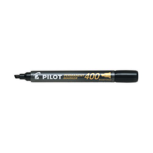 PI50406 Pilot 400 Permanent Marker Chisel Tip Black (Pack of 20) 3131910504061