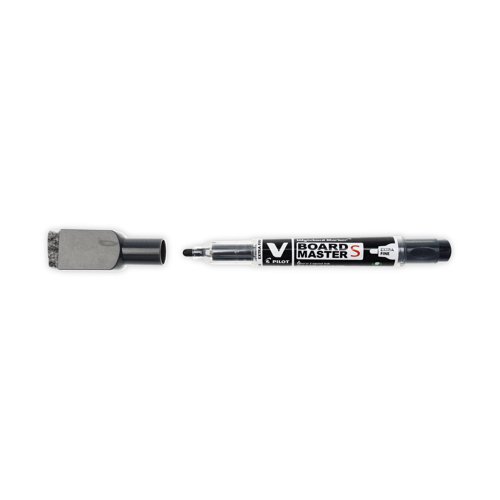 Pilot V-Board Drywipe Marker Eraser End Black (Pack of 10) 461101001 Drywipe Markers PI51260