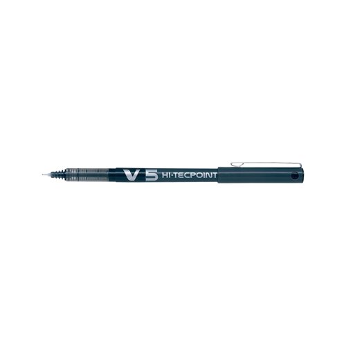 Pilot V5 Hi-Tecpoint Ultra Rollerball Pen Fine Black (Pack of 20) 3131910516507