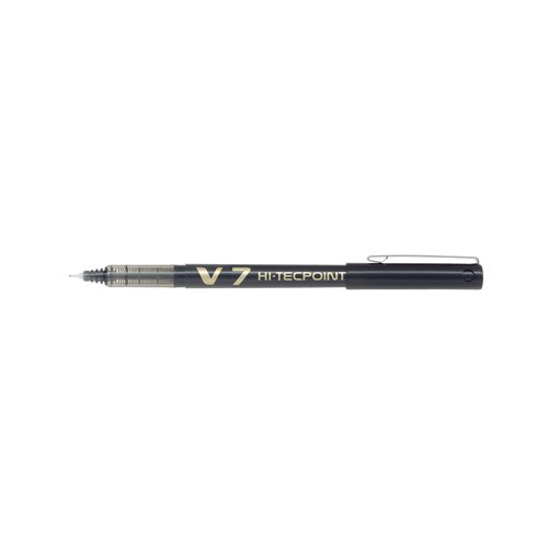 PI51653 Pilot V7 Hi-Tecpoint Ultra Rollerball Pen Medium Black (Pack of 20) 3131910516538