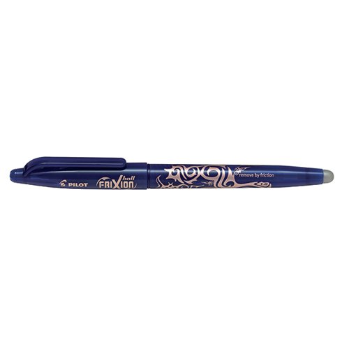 Pilot FriXion Erasable Gel Rollerball Pen Broad 1.0mm BL-FR10 Blue [Pack 12]