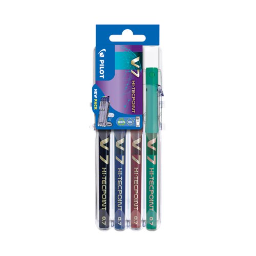 Pilot Set2Go V7 Rollerball Pens Assorted (Pack of 4) S2G573487