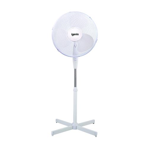 Igenix 16in Pedestal Fan White DF1655