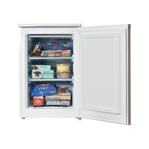Compact enough to fit beneath most work counters, this 4 star freezer has 3 robust large capacity storage drawers, ideal for home and office use. The reversible door, mechanical control and adjustable foot make this freezer easy and convenient to use.