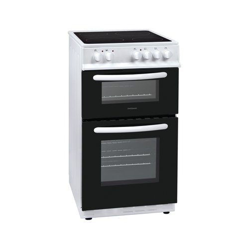 Statesman Electric Cooker Double Oven 50cm White EDC50W Kitchen Appliances PIK06919