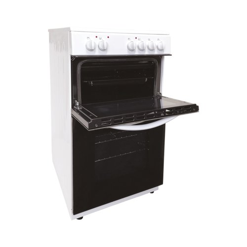 Statesman Electric Cooker Double Oven 50cm White EDC50W PIK06919 Buy online at Office 5Star or contact us Tel 01594 810081 for assistance