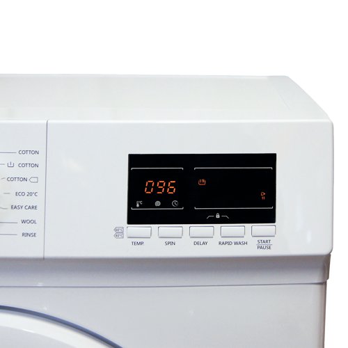 PIK07966 | Freestanding washing machine with 7kg load capacity and a spin speed of 1400rpm. With a great choice of 15 different washing programmes. Energy efficiency rating: D.