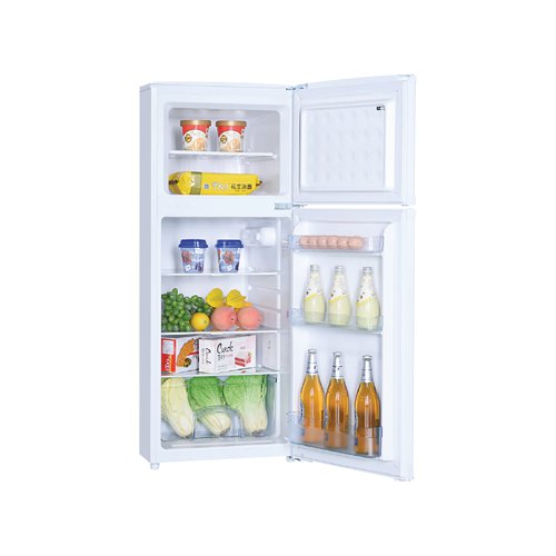 Free-standing fridge freezer is the perfect addition to your kitchen; with a 80:20 split between refrigeration and frozen storage, 112 litres fresh food capacity and 39 litres for frozen food. Features 1 freezer shelf for frozen goods and 2 shelves inside the refrigeration section a salad drawer with cover and 3 fridge door storage compartments. Static technology. Dimensions of W500 x H1230 x D580mm and also features a reversible door configuration to ensure the fridge freezer fits your kitchen conveniently. Energy efficiency rating: F.