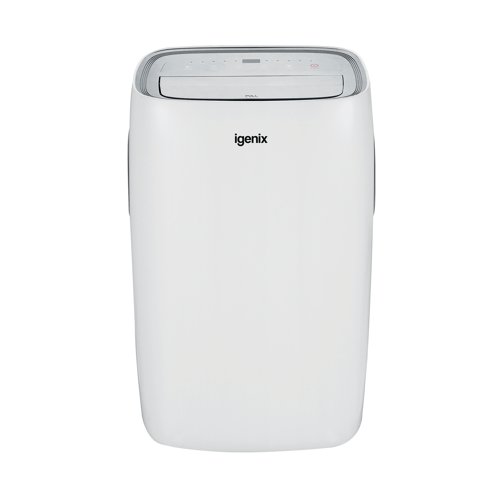 Igenix IG9919 9000 BTU 4-in-1 Portable Air Conditioner is ideal for small to average sized rooms ranging up to 20 square metres. It expertly combines style with efficiency and can be placed unobtrusively into any room in the house, conservatory, garage, outbuilding, office, mobile home or caravan. This multifunctional unit offers individual fan, cooling, heating and dehumidifying modes to help create the ideal environment all year round.