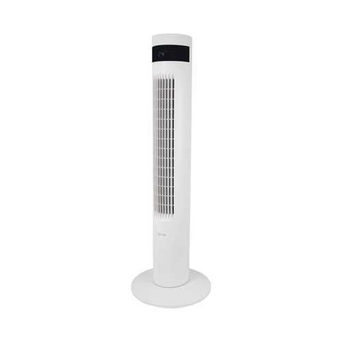 PIK09157 | The Igenix 43 Inch Digital Tower Fan has 3 wind speed settings and 3 wind modes, normal, natural and night, it is the ideal tower fan for users who want a powerful, directional cooling product for their living room, bedroom or office. This portable fan can be operated by using the onboard button control panel or by the remote control. Smooth 85 degree horizontal oscillation helps keep the IGFD6035W operating quietly for minimal disturbance.
