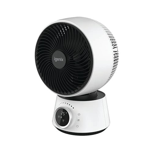 Igenix 9 Inch Air Circulator Turbo Fan 32 Wind Speeds White IGFD4009W PIK09213