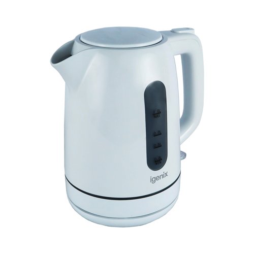 Igenix 1 Litre Jug Kettle Cordless White IGK01022W PIK09375 Buy online at Office 5Star or contact us Tel 01594 810081 for assistance