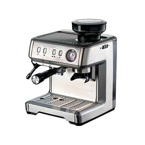 Ariete Metal Espresso Coffee Maker with Grinder Stainless Steel AR1313