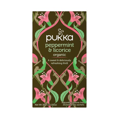 Pukka Peppermint和Liquorice Tea（20包）P5041