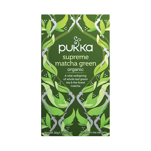 Pukka Supreme Green Matcha Fairtrade WWF茶（20）P5056SE