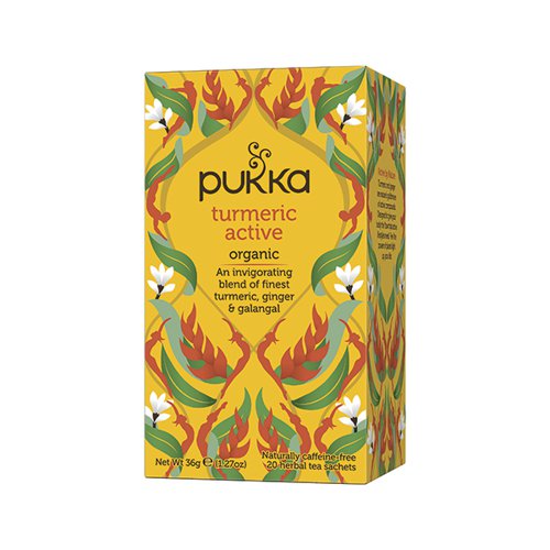 Pukka Turmeric Active Tea Bags Organic (Pack of 20) 45060519140751