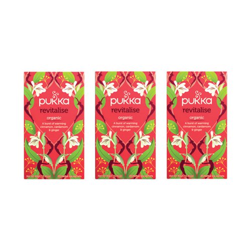 Pukka Revitalise Tea Pk20 Buy 2 Packs Get FOC 1 Pack of 20