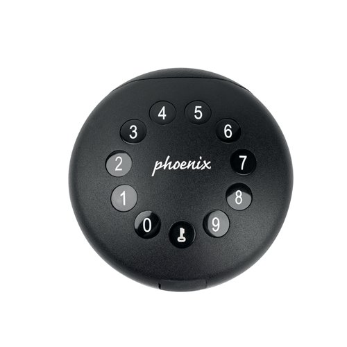 Phoenix Palm Smart Key Safe with Electronic Lock and Security Cable Black KS0212EC