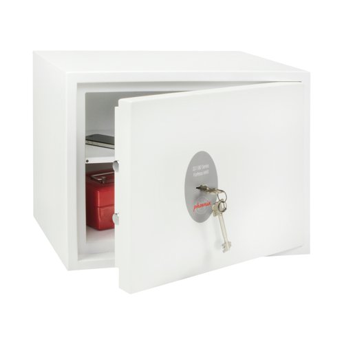 Phoenix Fortress High Security Burglary Safe White SS1182K - Phoenix - PN10184 - McArdle Computer and Office Supplies