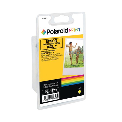 Polaroid Epson 16XL Remanufactured Inkjet Cartridge Yellow T163440-COMP PL
