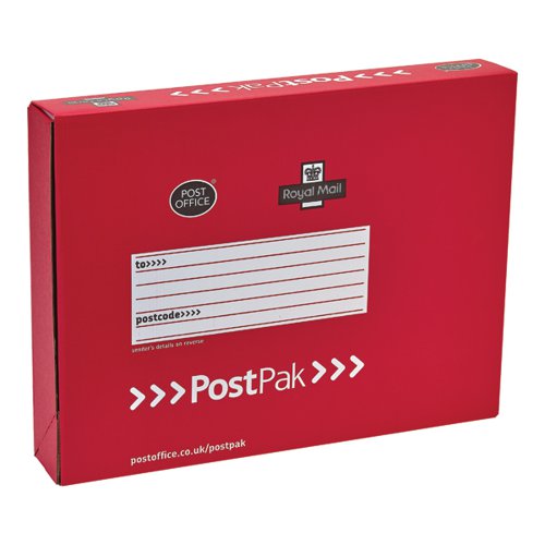 Postpak Red Full-Shirt Small Mailbox (Pack of 20) P20