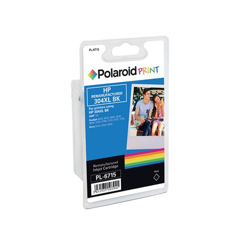 Polaroid HP 304XL Remanufactured Inkjet Cartridge Black N9K08AE-COMP PL