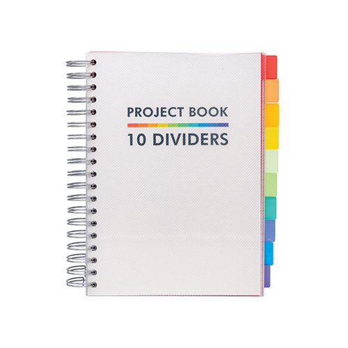 Pukka Pads Pukka Project Book with 10 Dividers B5 White 9603-PB